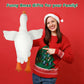 Hposan Goose Stuffed Animal Toy Cute Giant White Goose Stuffed Animal Duck Plush Super Soft Hugging (A: 19.5 Inch)