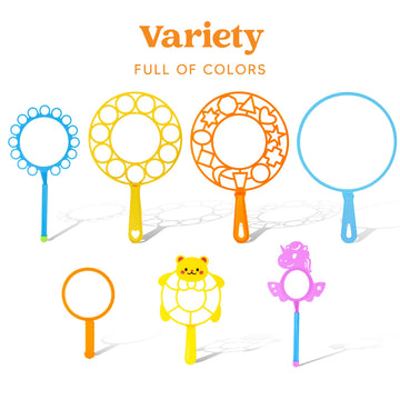 Joyin 29 Pcs Big Bubble Wands Set, Giant Bubble Wand Bulk With Tray For Kids Outside Blowing, Toys For Summer Easter Party Favor Birthday Toddlers