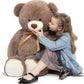 Tezituor Big Teddy Bear 40'' Giant Stuffed Animal Plush Toys Life Size Teddy Bear Plushie Gifts for mature-themed & Children Kids Boys Girls or Kids Soft Bear for Valentines Day Chrismas Birthday Baby Shower