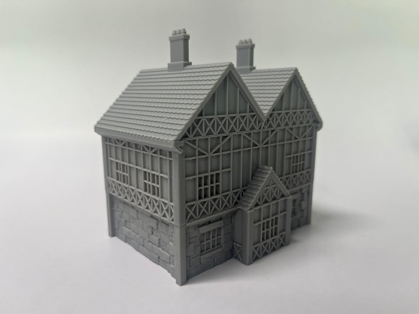 Paintable Tabletop Miniature Little Town Building Terrains Compatible with RPG War Games - 18mm Scale Dioramas Building Set Scen