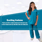 Kids Scrubs Super Soft Children Scrub Set Kids Dress Up (12/14, Teal)