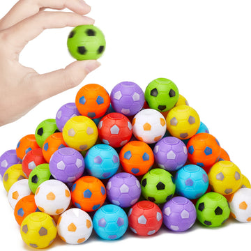 Scione 108 Pack Soccer Fidget Spinners, Soccer Party Favors For Kids, Fidget Toys Bulk, Stress Balls, Goodie Bag Stuffers For Birthday Party, Treasure Box For Classroom, Valentines Day Gifts