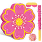 Aoriher Daisy Flower Piata Set Include Bat Blindfold Confetti Tassel Flower Piata Daisy Hippie Boho Piata for Birthday Baby Show