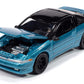 1991 Eclipse GSX Tennessee Blue Metallic with Black Top Import Legends Series 1/64 Diecast Model Car by Auto World 64502-AWSP189