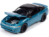 1991 Eclipse GSX Tennessee Blue Metallic with Black Top Import Legends Series 1/64 Diecast Model Car by Auto World 64502-AWSP189