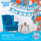Treasures Gifted Officially Licensed Blippi Birthday Banner - Blippi Happy Birthday Banner - Blippi Birthday Party Supplies - Bl