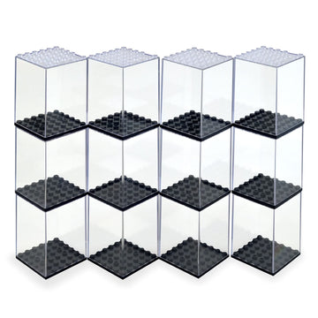 Minifigures Acrylic Display Case Action Figure Building Block Display Box High-Transparency Stackable Storage Case For Figurines
