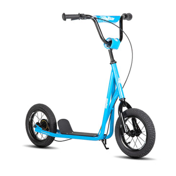 JOYSTAR Kick Scooter for Ages 5-9 Years Old Boys Girls  12 Inch Big Wheels Scooters for Kids  Teens and mature-themeds  Adjustable Handlebar  Kids Scooter  Blue