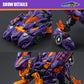 52Toys Beastdrive Bd-03 Naughty Saur Deformation Toys Action Figure, Converting Toys In Vehicle And Beast, Perfect Birthday Party Gift For Teens And Adults