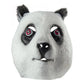 HMS Panda Mask with Faux Fur Trim, White/Black, One Size