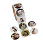 Realistic Cat Stickers (Roll of 100) - 1.5 Round, 6 Cute Photos - Great for Kids, Teachers, Party Favors, Rewards, Craft Project
