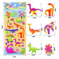 3D Puffy Dinosaur Stickers For Kids, 6 Sheets Reusable Foam Stickers For Toddler Boys Girls, Cute Dino Bubble Stickers For Scrap