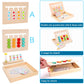 AugToy Montessori Slide Puzzle - Color & Shape Matching Educational Wooden Toy for Kids Age 3-7, Travel Gift