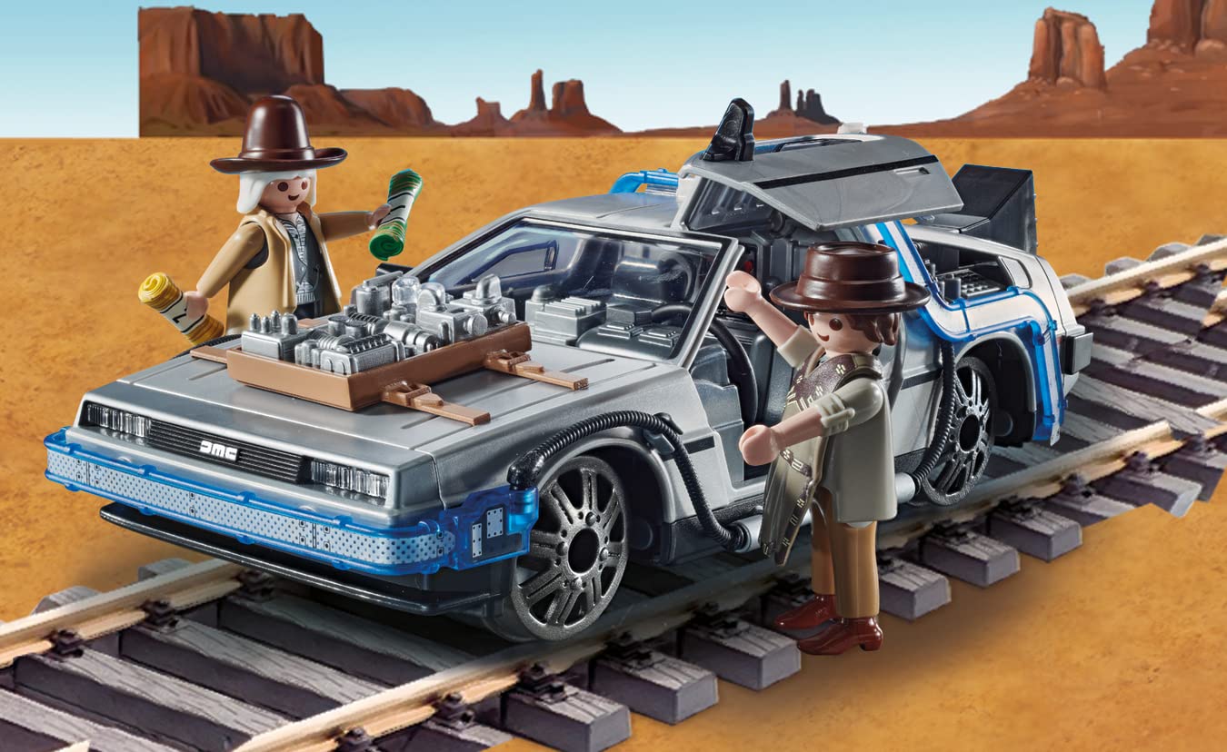 Playmobil Advent Calendar - Back to the Future Part III, Multicolor, Plastic, 46 x 31.5 x 10 cm, Model 70576