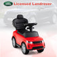 OLAKIDS Push Car for Toddlers  3 in 1 Licensed Landrover Baby Ride on Toy with Parent Control Handle Safe Guardrails  Kids Sliding Walker with Under Seat Storage Horn for Boys Girls (Ruby)