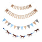Horse Birthday Decorations - Happy Birthday Burlap Banner - Felt Horse Garland And Pennant Banner - Western Party Decorations -
