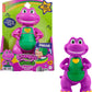 Fisher-Price Barneys World Musical Toy Heart Hands Barney Figure, 5.7 Inches Tall with Lights & Phrases for Kids Ages 2+ Years