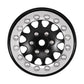 Injora 1.3'' Aluminium Beadlock Wheels For Trx4M Scx24 1/24 1/18 Rc Crawler Upgrade(Sliver Black)