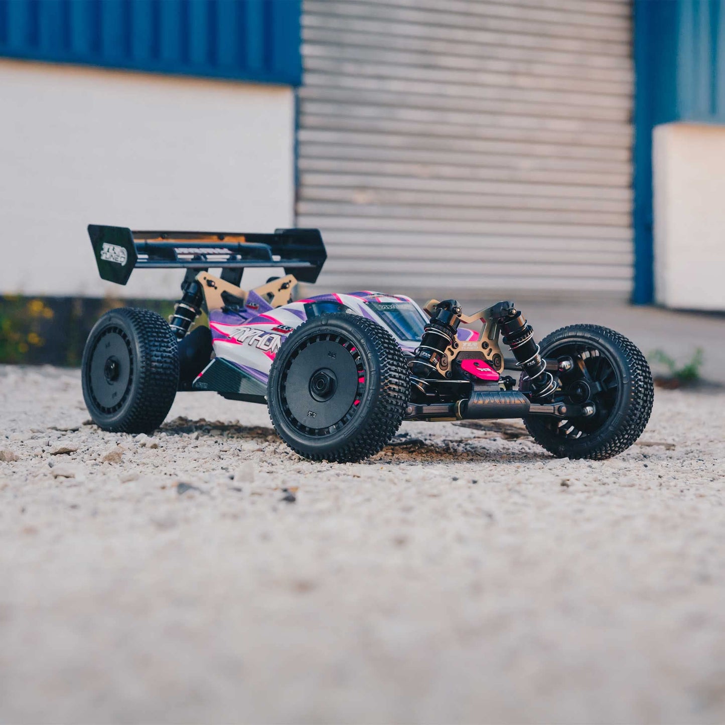 Arrma Rc Car 1/8 Tlr Tuned Typhon 4Wd Roller Buggy, Pink/Purple, Ara8306