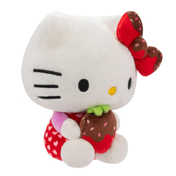 Hello Kitty And Friends 8' Plush With Chocolate Covered Strawberry - Officially Licensed Sanrio Product - Cute Soft Doll Stuffed Animal Toy - Easter Basket Stuffer Gift For Kids, Boys, Girls - 2+