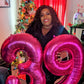 Hot Pink Balloon Number 0 Birthday Balloon 40 Inch, Large Giant Jumbo Mylar Foil Helium Balloon For 2025 10 20 30 40 50 60 70 80