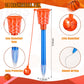 Aoriher 122 Pcs Basketball Party Favors, Includes Basketball Stampers, Hoop Pens, Mini Pencil Erasers, Stickers, Self Inking Sta