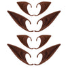 Freshme Renaissance 4 Pairs Brown Fairy Pixie Ears - Short And Long Silicone Elf Ears Set For Women Cosplay Halloween Christmas Renaissance Anime Vampire Masquerade Dress Up Props Costume Accessories