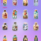 Aowdiao 100 Pcs Aesthetic Stickers Cute Vinyl Stickers Pack For Water Bottles Laptop Phone