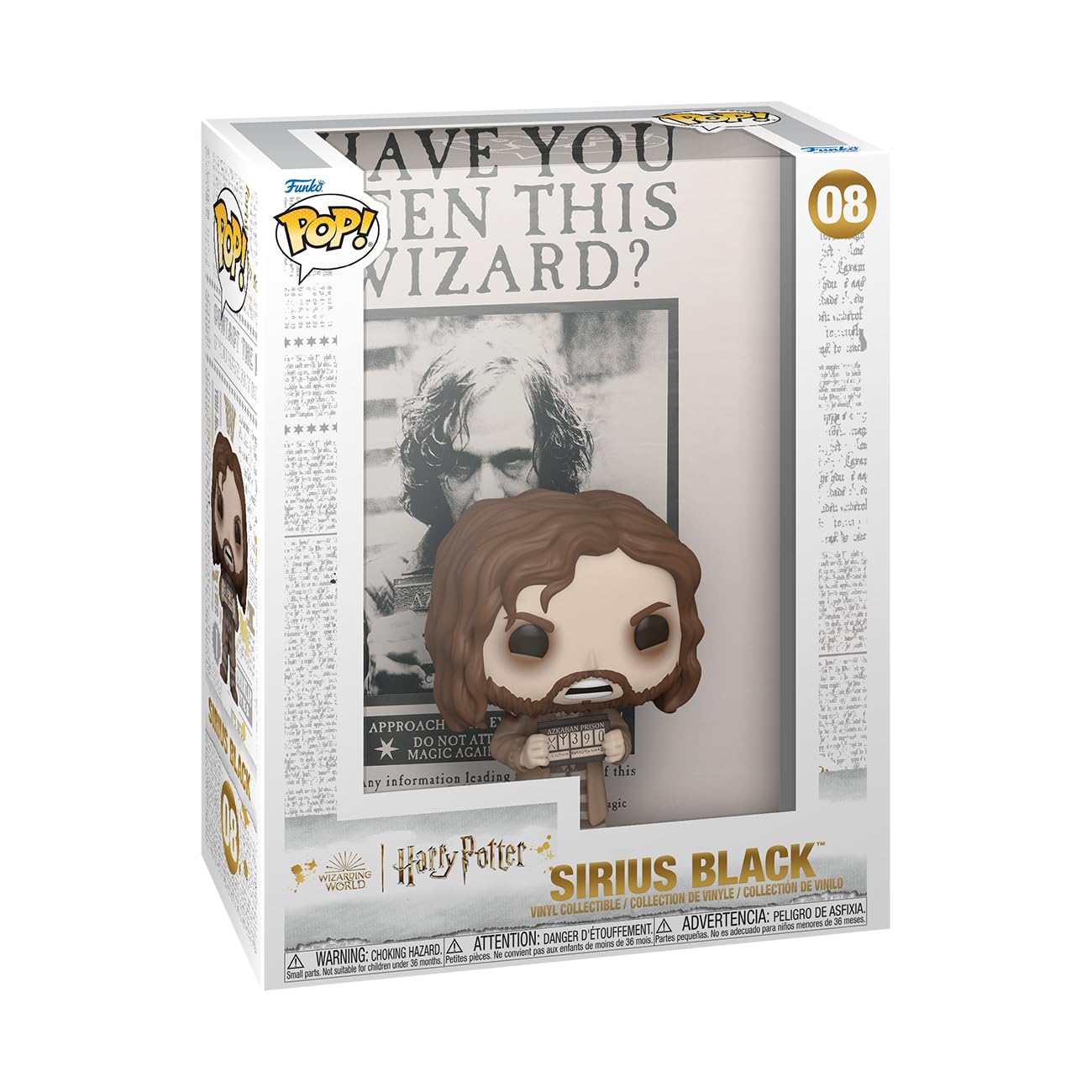 Funko POP! Harry Potter Sirius Black Vinyl Figure - Collectable Poster - Model 76001 - Official Merchandise for Kids & Adults
