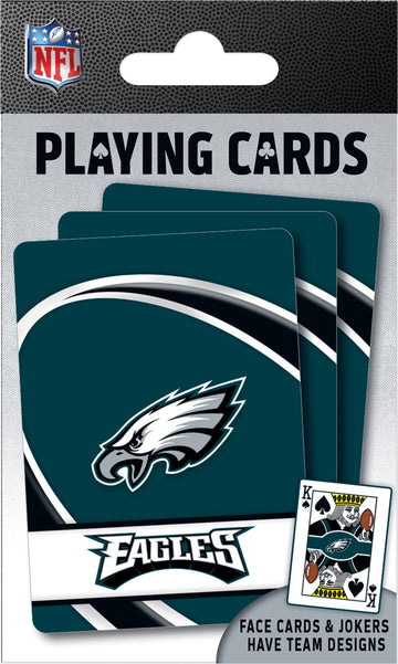 Masterpieces - Nfl Playing Cards, Officially Licensed Philadelphia Eagles Football Deck, Family Games For Adults And Kids, Stand