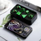 Matt Green Metal Dice Set, DNDND 7 PCS Heavy Metallic D&D Dice Set with Grogeous Gift Case for Dungeons and Dragon Tabletop Game