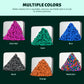 Lcvuuk Ferrite Putty Rocks, Cyan More Than 600 Weak Magnetic Smooth Ferrite Pebbles, Desk Toys And Time-Killer For Adults