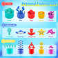 Fishing Game Toddler Sensory Toys Montessori Toy for 1-3 Birthday Gift 23pcs Sea Animal Cloth Fish Game for kids 1 Year Old with