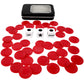 Ahoper Left Right Center Dice Game Prime Set With 3 Dices + 40 Chips (Red)