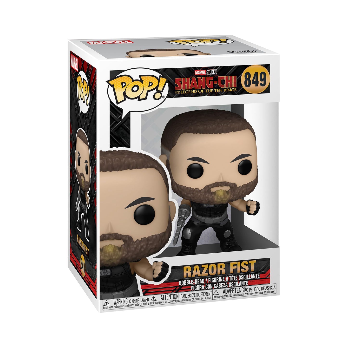 Funko Pop Pop! Marvel: Shang Chi And The Legend Of The Ten Rings - Razor Fist, Multicolor, 3.75 Inches