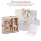 Sophie la girafe Classical Creation Birth Set #1 | Natural Rubber Teething Ring & Gift Bag | Perfect for Teething Babies