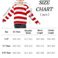 Fancyfun 3 Pieces Kids Halloween Costume Set, Boys Costume Red And White Striped Shirt Beanie Hat Glasses For Cosplay Party 3-4T