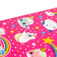 Glitter Galaxy Sticker Friends Sheet Wave 2-10 Large Sparkle Unicorn, Narwahl & Rainbow Stickers Variety Pack - Cute Animal Deco
