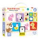 Banana Panda Suuuper Size Memory Matching Kids Game - Includes 24 Extra-Large 6    X 6    Cards - Match The Animals Or Use As Fl