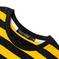 Deerose Kids Black Yellow Striped Shirt - Halloween Bee Costume, Summer Short Sleeve Tee, Size 5-6 Years