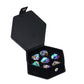 Udixi 7-Piece Prism Glass Dice Set D&D, Multifaceted Diamond-Cut Glass Dnd Dice For Dungeons And Dragons Rpg Tabletop Games