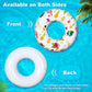 Heysplash Cartoon Swim Ring, Inflatable Durable Round Shaped Flamingo Summer Pool Beach Party Swimming Float Tube Water Fun Swim