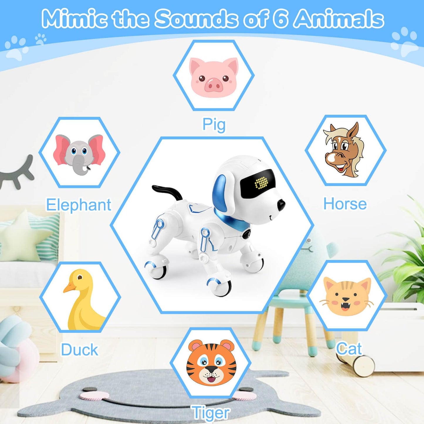 Britik Robot Dog Toys For Kids 8 9 10 11 12, Remote Control Dogs, Robot Dog For Kids 8-12, Pet Robotic, Electric Dog Toy, Roboti