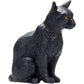 Mojo Black Cat Sitting Realistic Domesticated Animal Hand Painted Toy Figurine