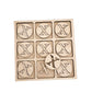 Traditional Themed Tic Tac Toe Board Game, 5X5 Inches Unfinished Wood Diy Painting Craft Kit For Kids With Wooden Avtrboutique X