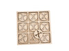 Traditional Themed Tic Tac Toe Board Game, 5X5 Inches Unfinished Wood Diy Painting Craft Kit For Kids With Wooden Avtrboutique X