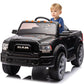 12V Ride-On Electric Truck, Licensed Dodge Ram 2500, With Remote Control, Led Light/Music/Mp3, Back Storage & Cup Holder, Kids E