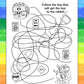 ZOCO - School Bus Safety & Rules Coloring & Activity Books (50 Bulk Pack, with Crayons) - Bus Driver Gift & Handout for Kids