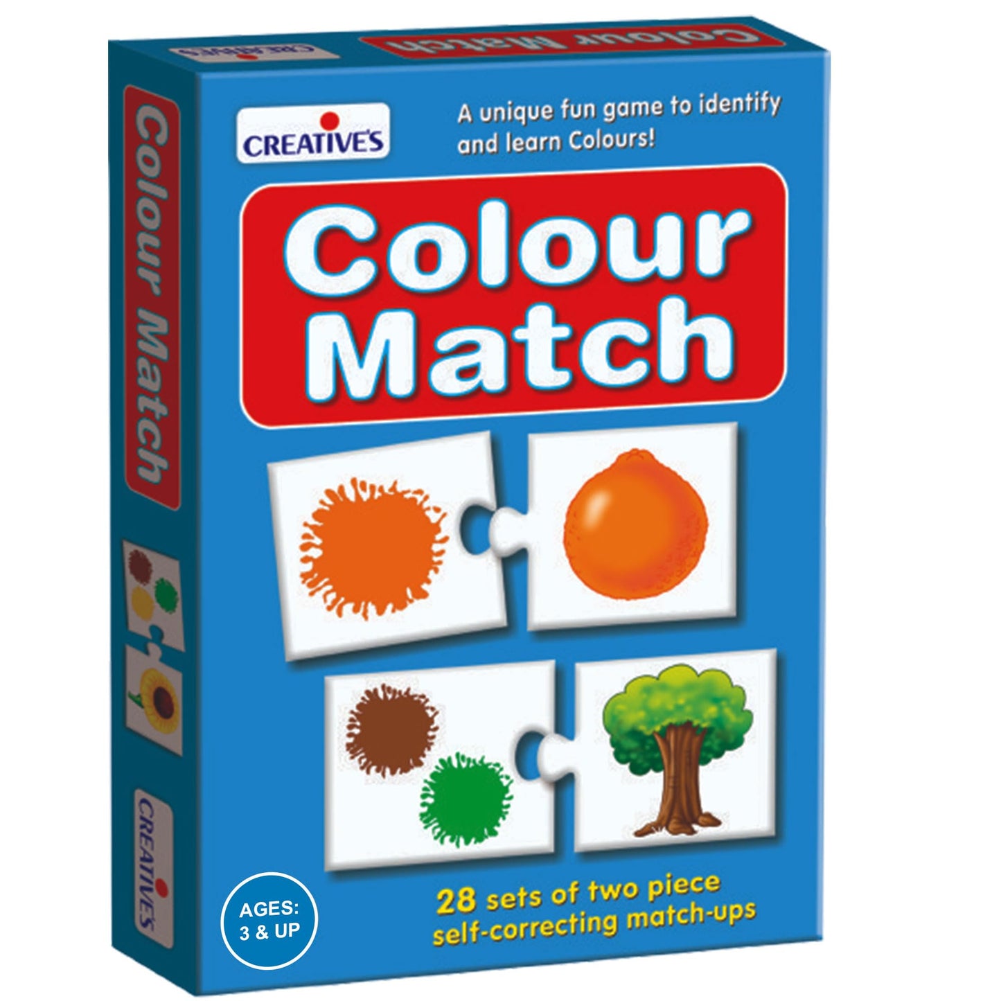 CreativeS Colour Match Puzzles Game, 28 SelfCorrecting Colour Matching For Toddlers, Fun Learning Activity For Kids, Improves C