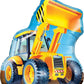 Construction Party Dump Truck Bulldozer 4th Birthday Balloon 12 Piece Set